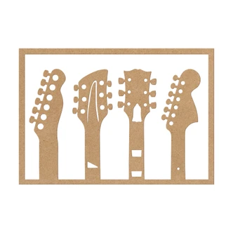MDF-dekoration Guitar - hovedstykke 