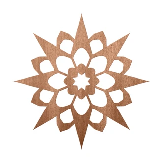 Decoro in legno - Stella 03 