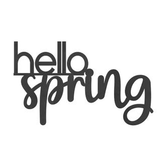 MDF Decoratie hello spring 