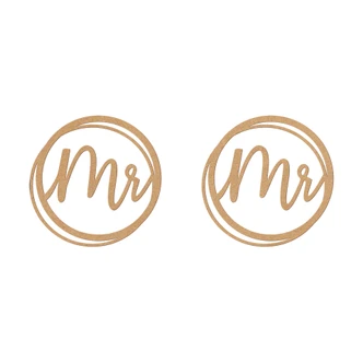 Schriftzug Hochzeit Mr and Mr - MDF Natur Schriftzug Hochzeit Mr and Mr - MDF Natur