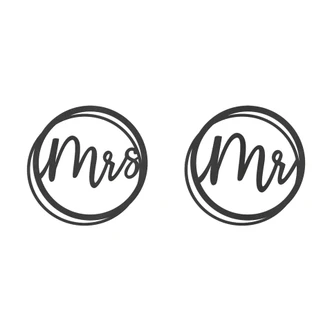 MDF letras boda Sr. y Sra 