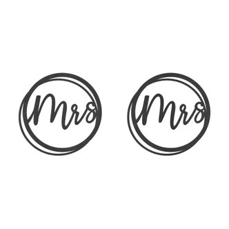 MDF Schriftzug Hochzeit Mrs and Mrs MDF Schriftzug Hochzeit Mrs and Mrs