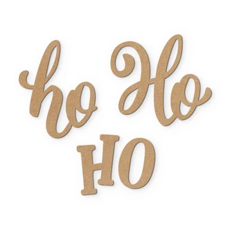 3D Schriftzug Weihnachten - Ho Ho Ho - MDF Natur 3D Schriftzug Weihnachten - Ho Ho Ho - MDF Natur