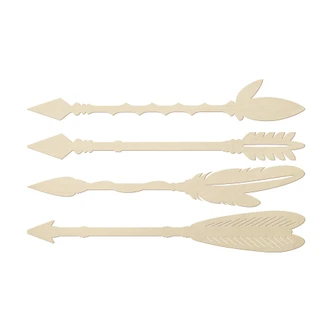 Wooden Décor - Indian Arrows - set of 4 Wooden Décor - Indian Arrows - set of 4