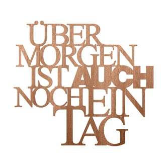 Holzbuchstaben Mahagoni - Übermorgen ist auch... 