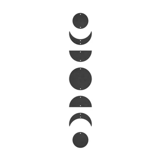 Maanstonden MDF Decoratie 