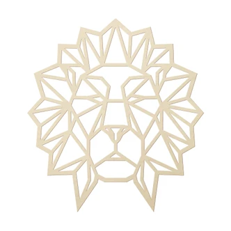 Wooden Lion Head – poplar wood 