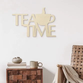Scritta in legno - Tea Time 