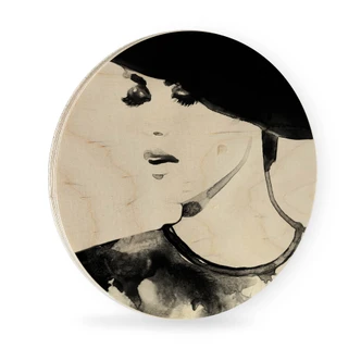 Wandcirkel Hout Fashion Victim  