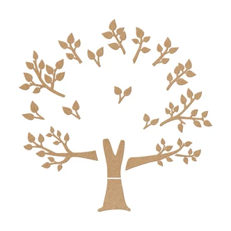 XXL Familjeträd Familj - MDF natur XXL Familjeträd Familj - MDF natur