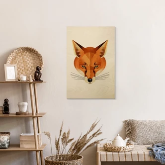 Holzbild Fuchs - Braun 