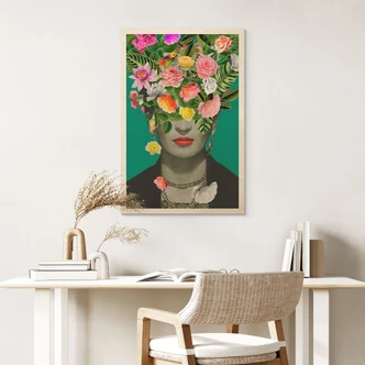 Holzbild Frida Floral - Frida Floral Studio 