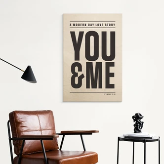 Holzbild You and me - Kerr-Dineen 