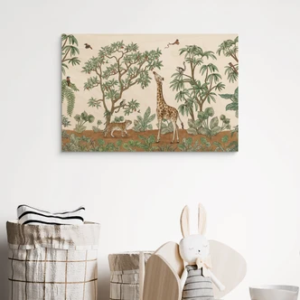 Holzbild Wimmelbild Dschungeltiere - Kikki Belle 