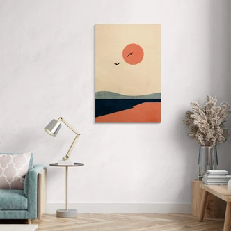 Holzbild Kubistika - Auf einer Reise 