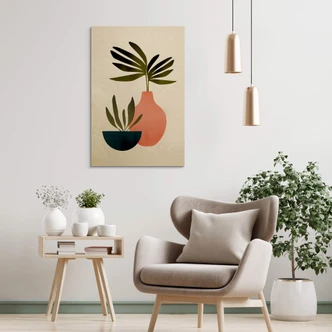 Holzbild Kubistika - Skandinavisches Stillleben 