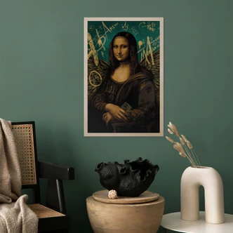 Holzbild Mona Lisa - modern 