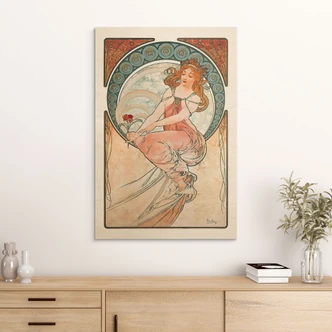 Cuadro de madera de Mucha - Cuatro artes: Pintura 