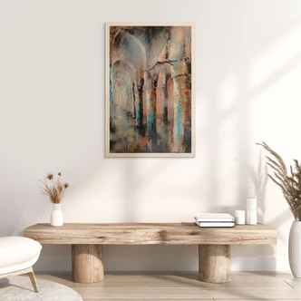 Cuadro de madera Vuelo por los soportales - Schmucker 