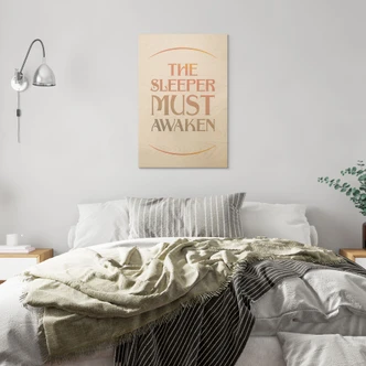 Tableau sur bois Citation de Film Dune - The Sleeper must awaken 