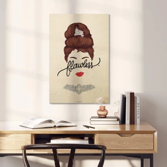 Houten Poster Tohmé - Flawless Audrey 