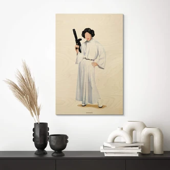 Plakat drewniany Tohmé - Leia 