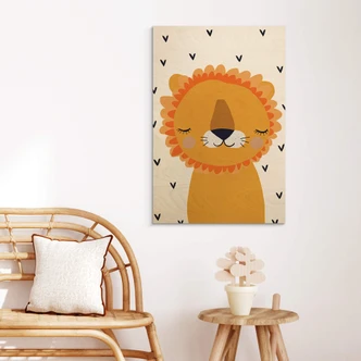 Holzbild Treechild - Kleiner Löwe 