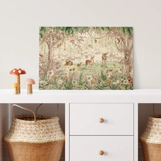 Holzbild Kikki Belle - Waldfreunde Frühling 