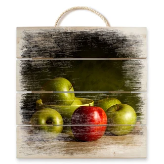 Holzbild Laercio - The lonely one - 40x41,5 cm 