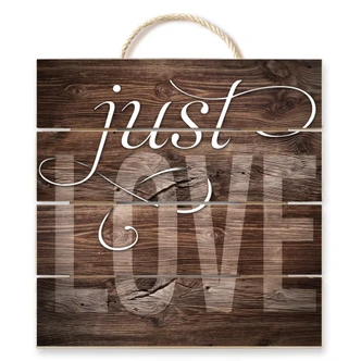 Houten Wanddecoratie Just Love 
