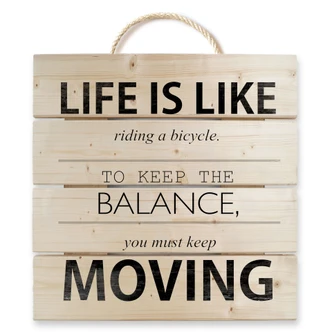 Houten Wanddecoratie Life is Like... 