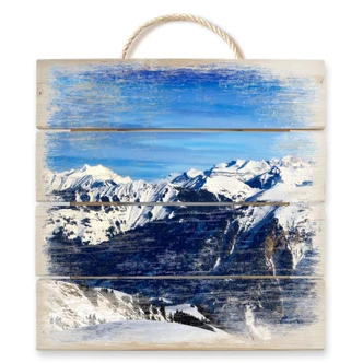 Alpine Panorama - Træ print 