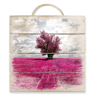 Houten Wanddecoratie De Eenzame Boom 