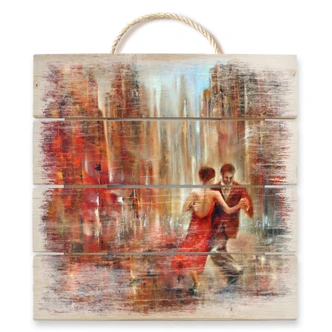 Holzbild Schmucker - Tango - 40x41,5 cm 