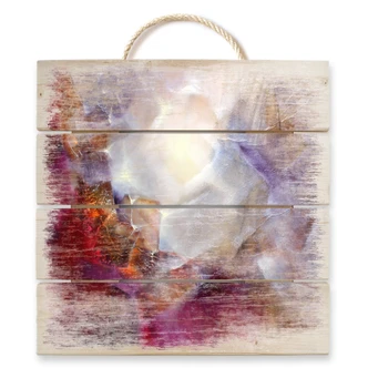 Holzbild Schmucker - Vom Inneren Leuchten - 40x41,5 cm 