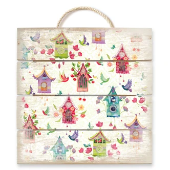 Holzbild Blanz - Traumzeit - 40x41,5 cm 