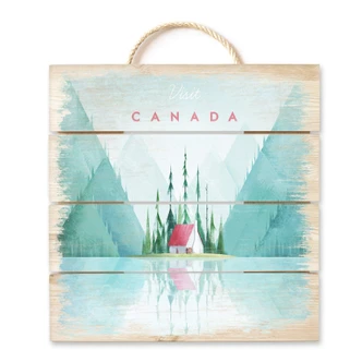 Holzbild Rivers - Kanada - 40x41,5 cm Holzbild Rivers - Kanada - 40x41,5 cm