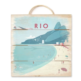 Holzbild Rivers - Rio de Janeiro - 40x41,5 cm Holzbild Rivers - Rio de Janeiro - 40x41,5 cm