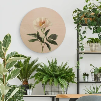 Wandcirkel Hout Sisi & Seb - Flower  
