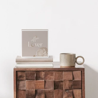 Houten Decoratieblok Coffee Lover 