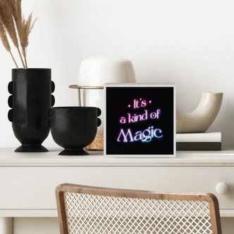 Houten Decoratieblok Songtekst - It's a kind of magic 