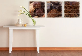 Houten Wanddecoratie Chocoladedroom 02 3-delige set 