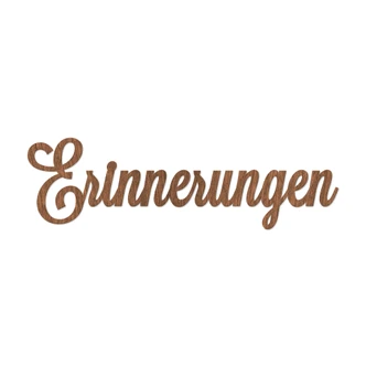 Holzbuchstaben Mahagoni Erinnerungen 