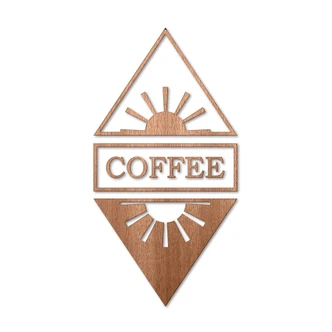 Decoro in legno - Coffee 