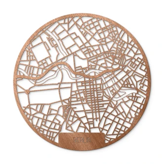 Decoro in legno - Piantina di Berlino 
