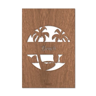 Decoro in legno - Travel Beach mogano 