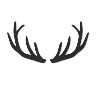 MDF - Holzdeko - Geweih (2-teilig) 