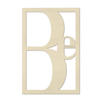 Decoro in legno - Be special - pioppo 