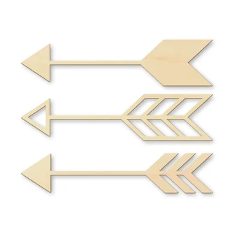 Wooden Décor - Arrows - set of 3 