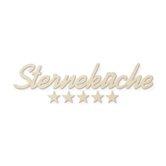Holzbuchstaben Sterneküche  